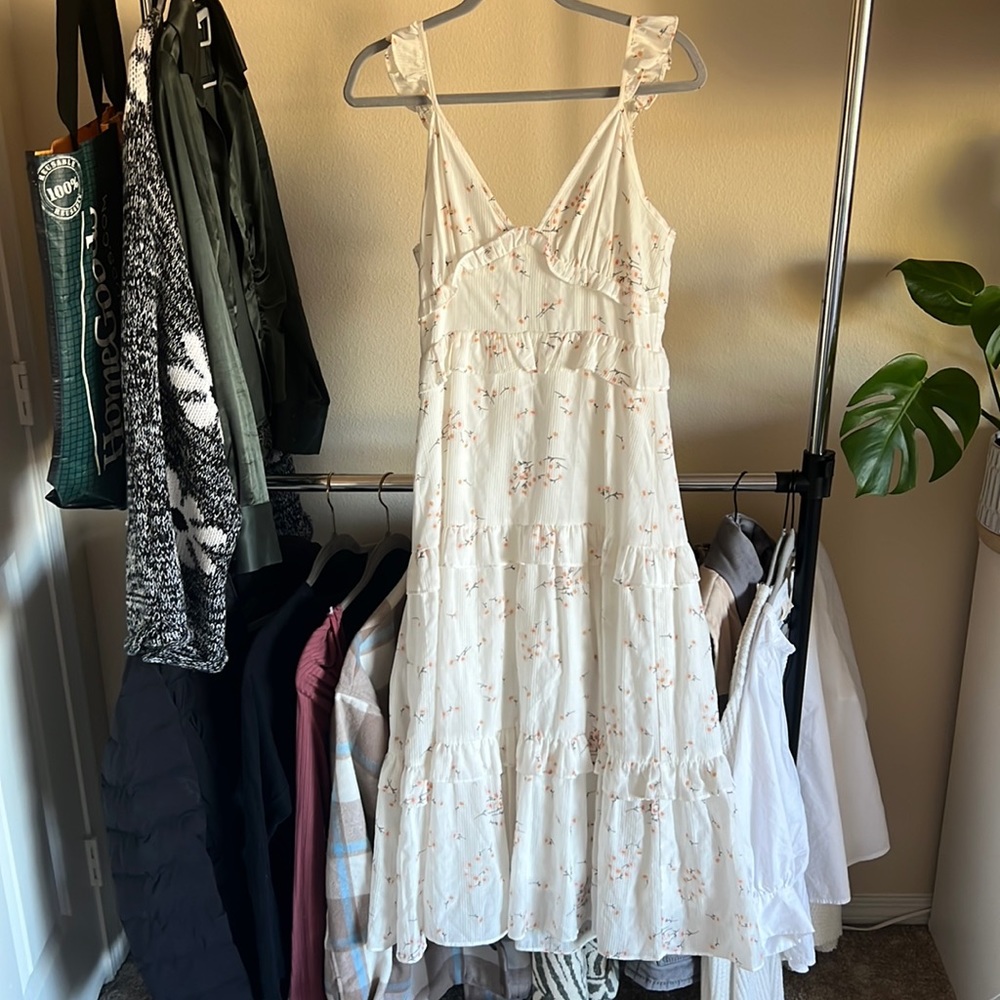 Whit long dress